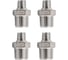 Ниппель резьбовой переходной нержавеющий NEWKEY AISI304 DN15 х DN10 (1/2 х 3/8), (CF8), PN16 набор 4 шт NAB4-NK-NMH15х10/4 1