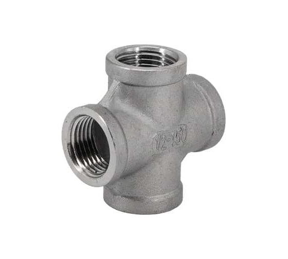Крестовина нержавеющая NEWKEY AISI304 DN15 (1/2), (CF8), PN16, набор 2 шт NAB2-NK-DCF15/4 1