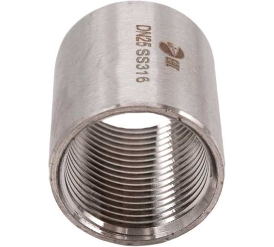 Муфта нержавеющая NEWKEY AISI316 DN25 (1), (CF8M), PN16 набор 2 шт NAB2-NK-MM25/6