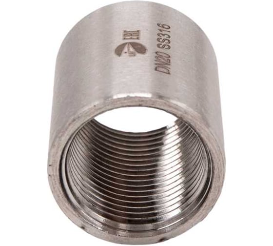 Муфта нержавеющая NEWKEY AISI316 DN20 (3/4), (CF8M), PN16, набор 2 шт NAB2-NK-MM20/6