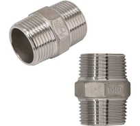 Ниппель NEWKEY резьбовой нержавеющий, AISI304 DN25 (1), (CF8), PN16, набор 2 шт NAB2-NK-NM25/4