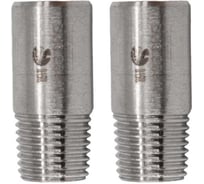 Ниппель NEWKEY резьбовой нержавеющий, AISI316 DN 8 (1/4), (CF8M), PN16, набор 2 шт NAB2-NK-NM8/6