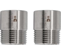 Ниппель NEWKEY приварной нержавеющий, AISI316 DN25 (1), (CF8M), PN16, набор 2 шт NAB2-NK-NE25/6