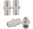 Ниппель NEWKEY резьбовой нержавеющий, AISI304 DN10 (3/8), (CF8), PN16, набор 4 шт NAB4-NK-NM10/4 1