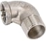 Отвод резьбовой NEWKEY вр/нр нержавеющий, AISI304 DN15 (1/2), (CF8), PN16 набор 2 шт NAB2-NK-FEDM15/4 2