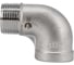 Отвод резьбовой NEWKEY вр/нр нержавеющий, AISI304 DN20 (3/4), (CF8), PN16 набор 2 шт NAB2-NK-FEDM20/4 1