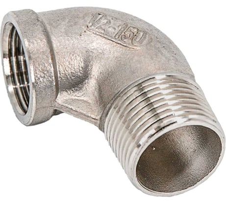 Отвод резьбовой NEWKEY вр/нр нержавеющий, AISI316 DN15 (1/2), (CF8M), PN16, набор 2 шт NAB2-NK-FEDM15/6