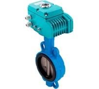 Затвор дисковый межфланцевый чугунный NEWKEY DN125 (5), с электроприводом AC 220V (С-10) NK-DZi125*NK-PEAH100