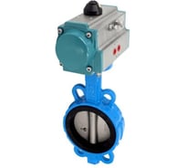 Затвор дисковый межфланцевый чугунный NEWKEY DN 100 (4), PN16 с двухсторонним пневмоприводом AT83D NK-DZi100*AT83D