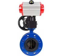 Затвор дисковый GGG40-304-EPDM-2W-F-H Ду50 Ру16 пневмопривод DA-105, ручной дублёр HDM-3 DN.ru D050-56478