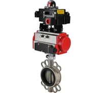 Затвор дисковый 316-316-VITON-2W-Fb Ду150 Ру16, пневмопривод DA-105, пневмораспределитель 24VDC, БКВ LSB-410 DN.ru D050-85459