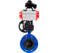 Затвор дисковый GGG40-304-EPDM-2W-F-H Ду125 Ру16 пневмопривод DA-130, БКВ LSB-210, ручной дублёр HDM-3 DN.ru D050-56405