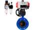 Затвор дисковый GGG40-304-EPDM-2W-F-H Ду100 Ру16, пневмопривод DA-105, пневмораспределитель 220VAC, ручным дублером HDM-3, БПВ DN.ru D050-56696 1