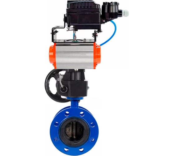 Затвор дисковый GGG40-304-EPDM-2W-F-H Ду200 Ру16 пневмопривод DA-140, позиционером EPRP1-NU-0-08, ручной дублёр HDM-4 DN.ru D050-56365 1