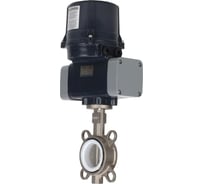 Затвор дисковый 304-304-PTFE-2W-Fb-H Ду100 Ру16, электропривод ЭПВП-014 220В DN.ru D050-81320