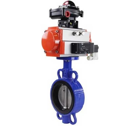 Затвор дисковый WCB-316-VITON-2W-Fb Ду300 Ру16, пневмопривод DA-140, пневмораспределитель 24VDC, БКВ LSB-410 DN.ru D050-85503 1
