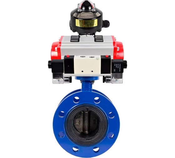 Затвор дисковый GGG40-304-EPDM-2W-F-H Ду65 Ру16 пневмопривод DA-105, пневмораспределитель (2EM) 220VAC, БКВ LSB-510 DN.ru D050-56284 1