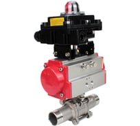 Кран шаровой 316-316-PTFE-W-ISO-H Ду40 Ру40 пневмопривод SA-105, БКВ LSB-410 DN.ru D160-56074