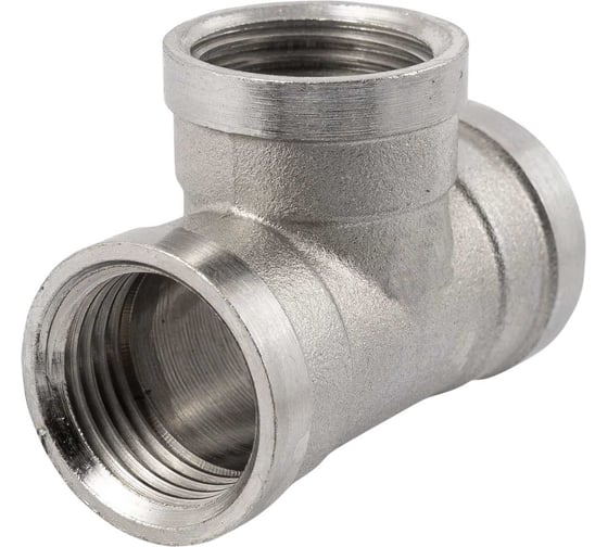 Тройник NEWKEY вр. нержавеющий, AISI316 DN15 (1/2), (CF8M), PN16 набор 2 шт NAB2-NK-DTF15/6