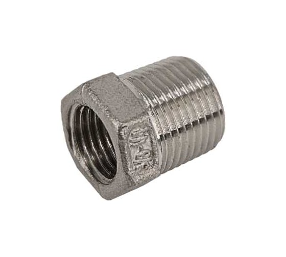Футорка NEWKEY стальная нержавеющая, AISI304 DN10 x DN 8 (3/8 x 1/4), (CF8), PN16, набор 4 шт NAB4-NK-FHB10x8/4