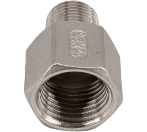 Футорка обратная NEWKEY нержавеющая, AISI304 DN15 x DN10 (1/2 x 3/8), (CF8), PN16, набор 2 шт NAB2-NK-FHBN15x10/4