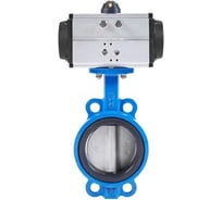 Затвор дисковый межфланцевый NEWKEY чугунный, DN 125 (5), PN16, с двухсторонним пневмоприводом AT92D NK-DZi125*AT92D