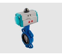 Затвор дисковый межфланцевый NEWKEY чугунный, DN65 (2_1/2), PN16 с двухсторонним пневмоприводом AT63D NK-DZi65*AT63D