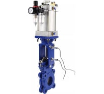 Задвижка DN.ru GGG40-304-EPDM-1W-Fb-2P Ду150 Ру10 пневмопривод, пн.распр, инд. датчики, БПВ D040-09759