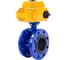 Затвор дисковый DN.ru GGG40-304-EPDM-2W-F-H Ду150 Ру16 фланцевый, с 1/4-оборотным электроприводом QT-N-030 220В D050-55999 1