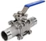 Кран шаровой DN.ru 316-316-PTFE-W-H Ду100 Ру16 полнопроходной, 3-составной, под приварку, с рукояткой D160-53657 1