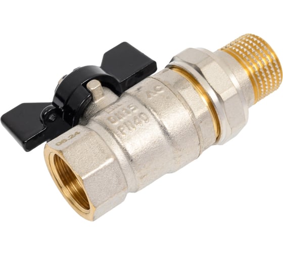 Шаровой кран Terma NEOS 1/2", с американкой, бабочка 26026 1