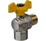Шаровой кран Terma газовый, угловой, 1/2", в/н, бабочка 26057 3