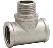 Тройник СВК никелированная латунь, ВР/НР/ВР 1/2 SVK-LT2574