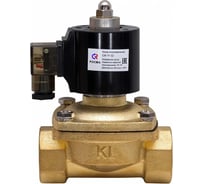 Клапан электромагнитный РОСМА СК-12-В Ду25 Ру7 латунный, Viton, НЗ, прямого действия, 24В D130-03549