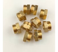 Муфта латунная переходная Профитт 3/4НР х 3/8ВР, 10 шт 9279257