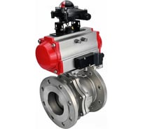 Кран шаровой DN.ru 316-316-PTFE-F-ISO-R Ду200 Ру16, пн.привод, пн.распр., БКВ D160-61038