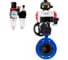 Затвор дисковый DN.ru GGG40-304-EPDM-2W-F-H Ду200 Ру16 пневмопривод DA-140, пневмораспределитель 24VDC, БКВ LSB-510, дублером HDM-4, БПВ D050-56790 1
