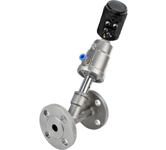 Клапан отсечной пневматический DN.ru 316-316-PVF Ду100 Ру16, ЭИП IEVP-1500 (ход 25-50мм) D110-00352 1