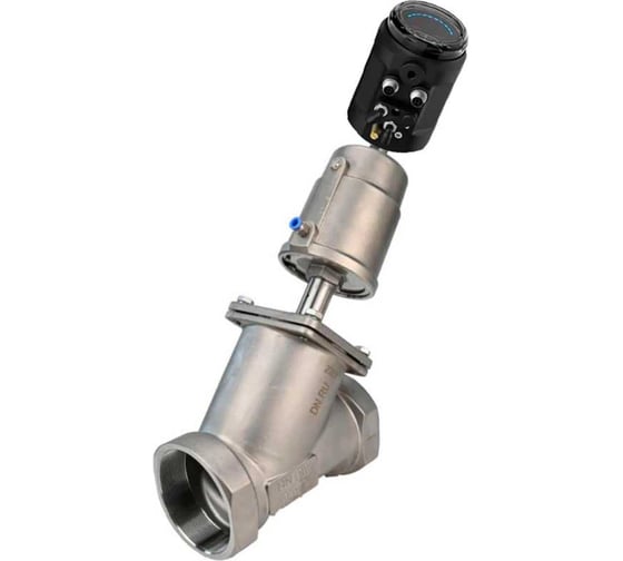 Клапан отсечной пневматический DN.ru 316-316-PVT Ду32 Ру16, ЭИП IEVP-1500 (ход 5-25мм) D110-00392 1