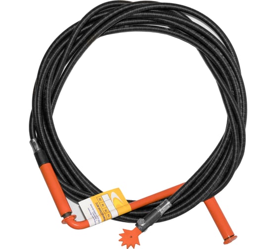 Профессиональный сантехнический трос ООО Компания Ярстрой с насадкой фреза со стальным сердечником диаметр 12 мм, длина 30 метров д12-30-ф 1