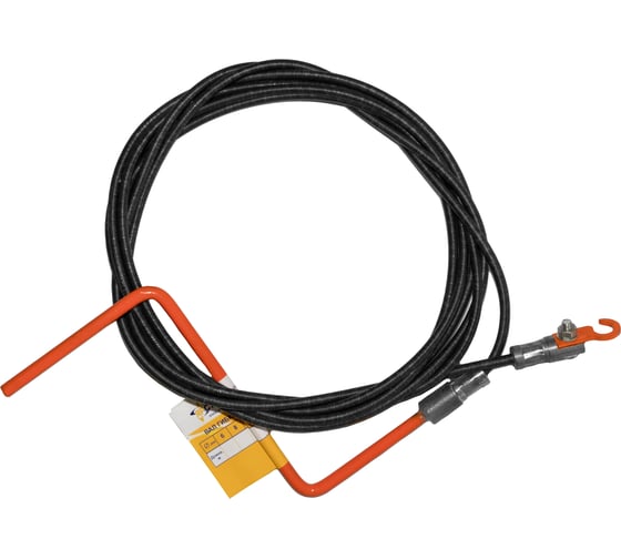 Профессиональный сантехнический трос ООО Компания Ярстрой с насадкой крючок со стальным сердечником диаметр 6 мм, длина 5 метров д6-5-к 1