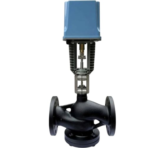 Клапан регулирующий 2-ходовой высокотемпературный DN.ru 25с945нж H-25Л-M-PED-F Ду25 Ру25 Kvs10 с электроприводом DAV-430-1500/80-25-220В-IP54 D230-11154 1