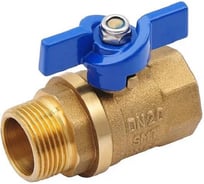 Шаровой кран SMT 3/4МxF синяя бабочка (латунь) 523H6605BB