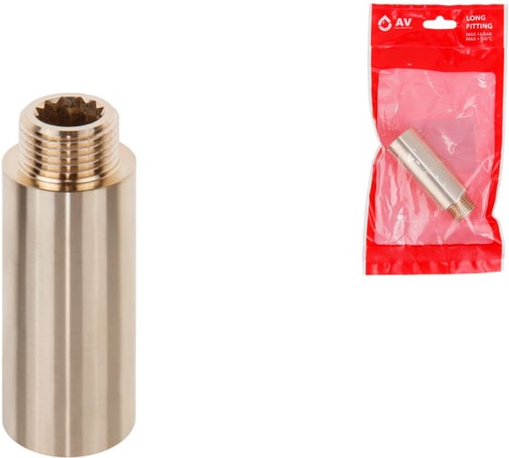 Удлинитель AV Engineering 1/2 вн.-нар. х 60 мм, (инд. упак.) AVE301018 1