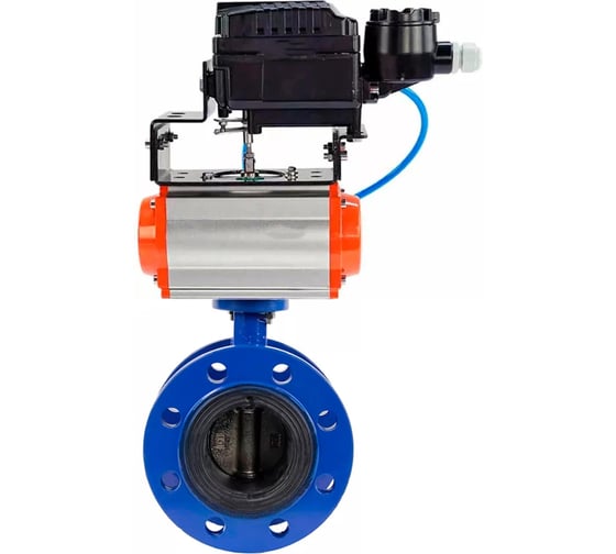 Затвор дисковый DN.ru GGG40-304-EPDM-2W-F-R Ду300 Ру16 пневмопривод DA-210 и позиционером EPRP1-NU-Fb-08 D050-56115 1
