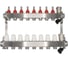 Коллекторный блок RVC ТП нержавеющая сталь, 1 (DN25)8 x 3/4 (евроконус), с расходомерами 18805 1
