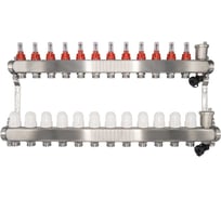 Коллекторный блок RVC ТП нержавеющая сталь, 1 (DN25)12 x 3/4 (евроконус), с расходомерами 18809