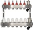 Коллекторный блок RVC ТП нержавеющая сталь, 1 (DN25)6 x 3/4 (евроконус), с расходомерами 18803 1