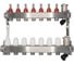 Коллекторный блок RVC ТП нержавеющая сталь, 1 (DN25)7 x 3/4 (евроконус), с расходомерами 18804 1
