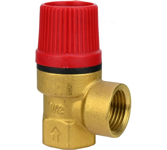 Клапан предохранительный DN.ru 617-617-EPDM-T Ду15 Ру10 Рср6 (фикс.) корпус и запорный орган латунь CW617N, резьбовой D120-02220 1